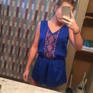 Royal blue romper